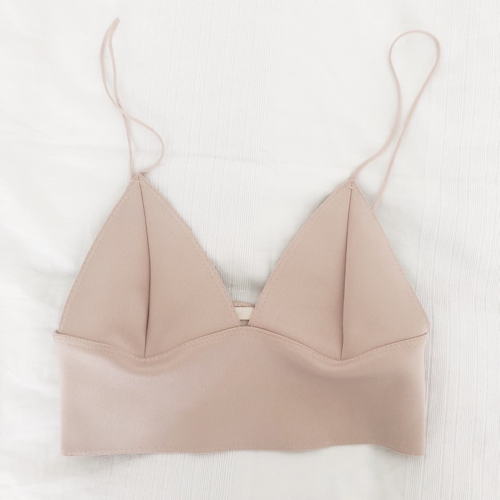 Nude Pink Crop Top